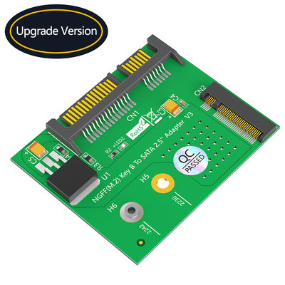 M.2 SATA SSD to SATA III 2.5-inch Adapter NGFF M.2 Key-B Expansion Card for Desktop and Laptop Supports 2230 2242mm for SATA SSD