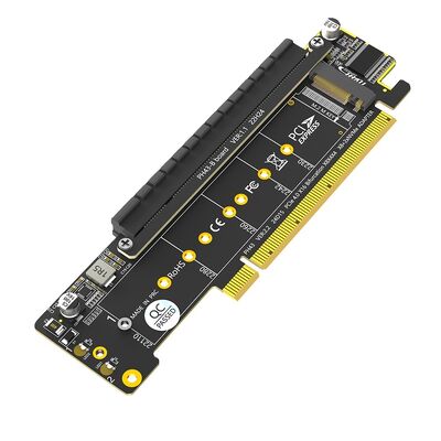 Dual NVMe PCIe 4.0 Adapter for M.2 SSD, 18x9cm, 1 Year Warranty
