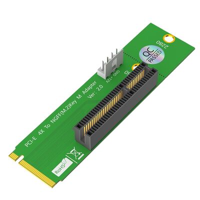 PCIe 1X to M.2 Key M Adapter Card 22x80mm for 2260/2280 SSD