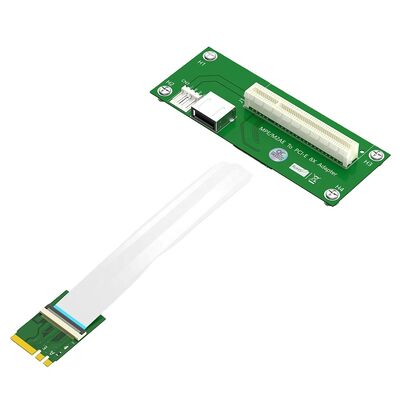 M.2 Key A/E to PCI-E X8 Riser Card with USB 2.0 480Mbps