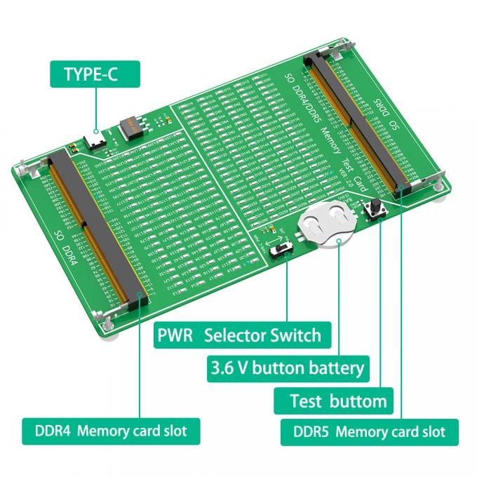 Laptop DDR4 DDR5 Memory Test Card Adapter PCB Circuit Test Tool